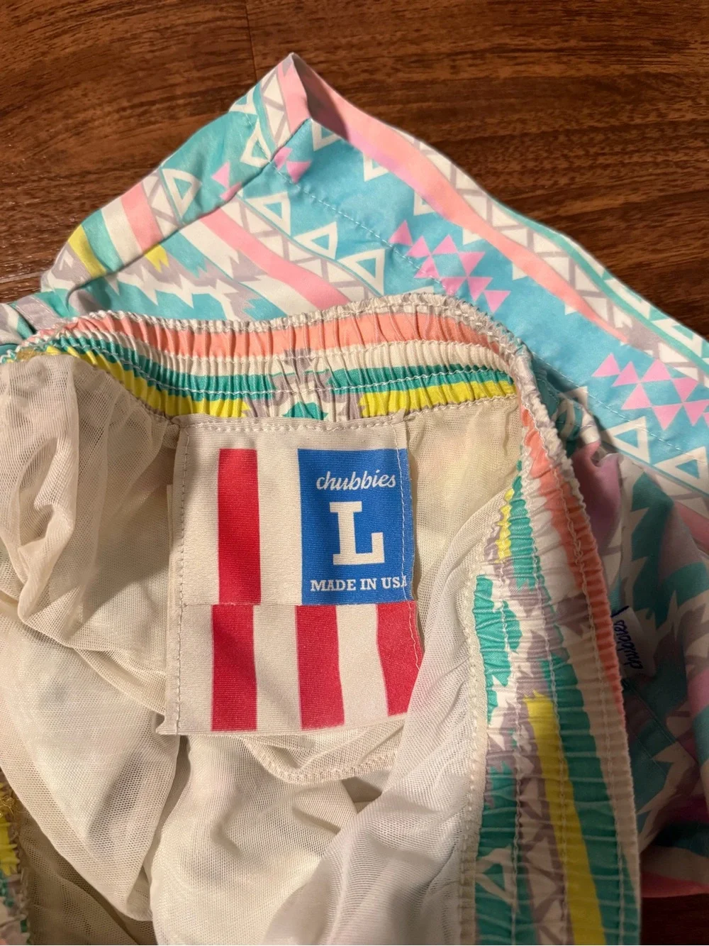 Chubbies Pastel Aztec Print Swim Shorts